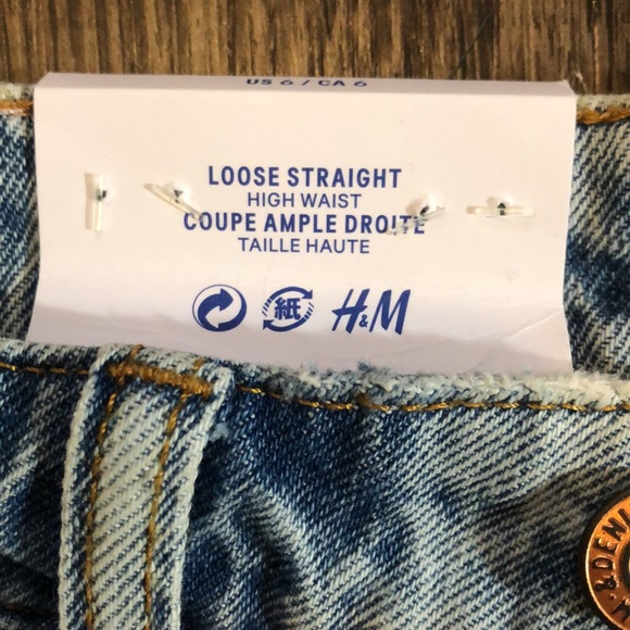 H&M Loose Straight High Waist Jeans - Picture 9 of 16